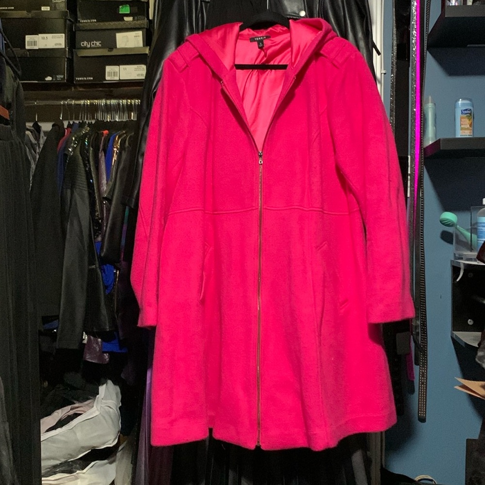 Torrid Hot Pink Coat